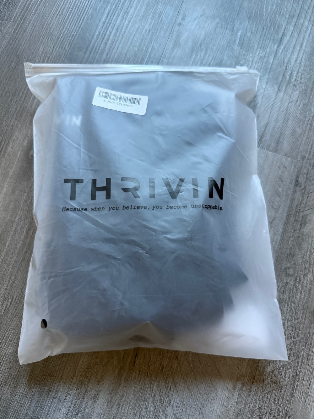 THRIVIN High Waist Elevate Ribbed Contour Leggings Pure Black Medium - Picture 3 of 13